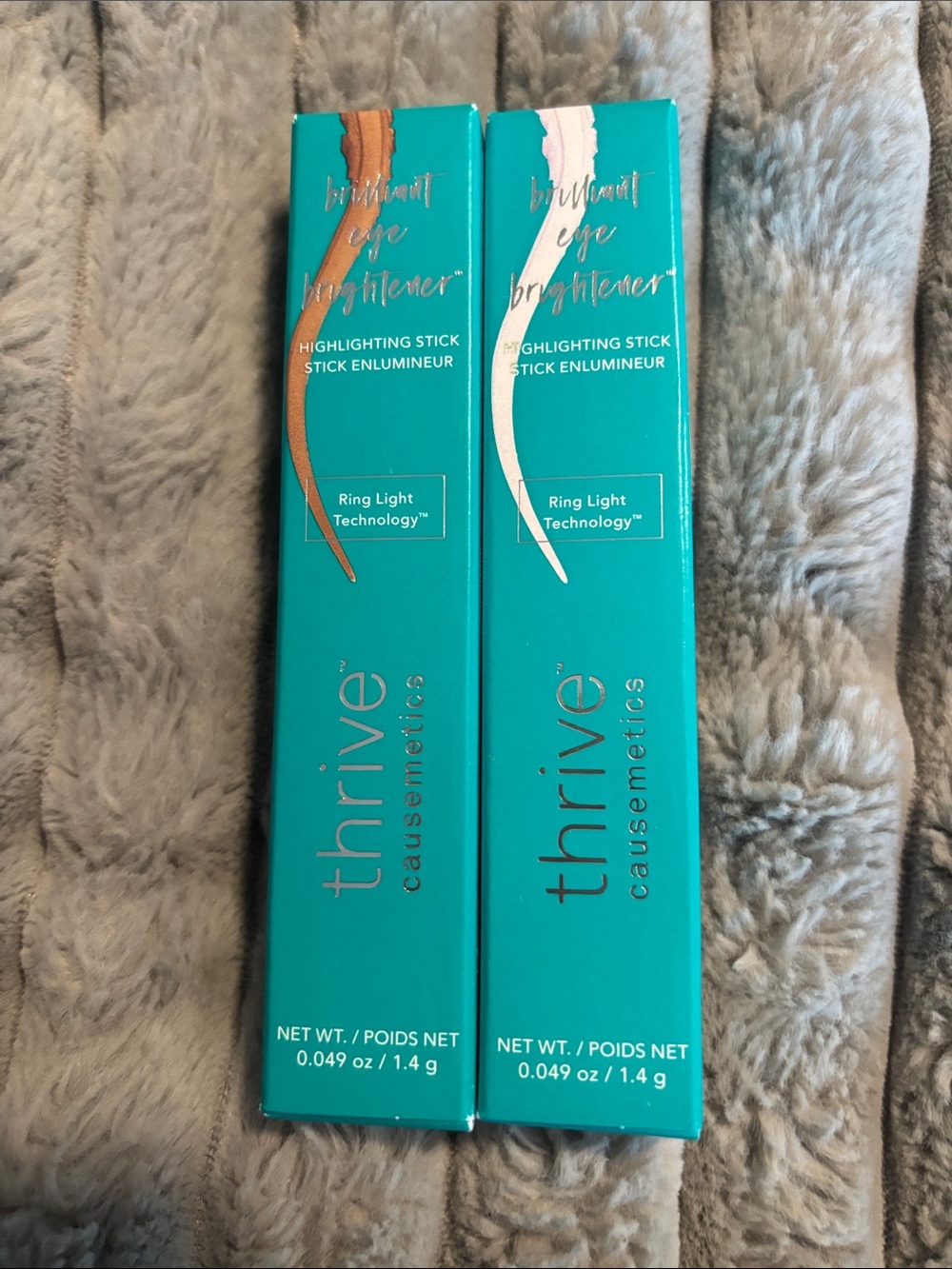 thrive causemetics Brilliant Eye Brightener Highlighting Sticks - Rose & Bronze